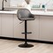 Set of 1/2/3/4 Mid-Century Modern Leatherette Gaslift Adjustable Swivel Bar Stools